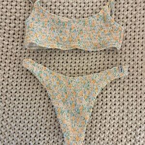 Rhythm Multicolor Textured Bikini